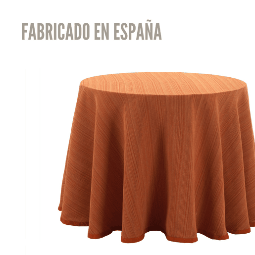 Saia de Mesa Camilla Riby Redondo 120cm Naranja Donegal Collections