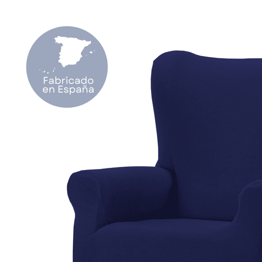 Capa elástica para Cadeira Java Azul-Marinho Donegal Collections