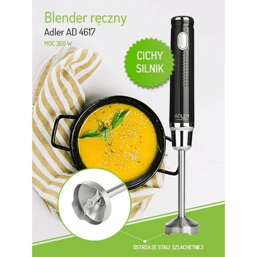 Batedora de Mão Adler AD 4617 Preto Multicolor Prateado 350 W