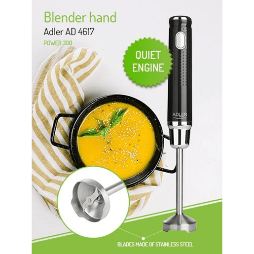 Batedora de Mão Adler AD 4617 Preto Multicolor Prateado 350 W