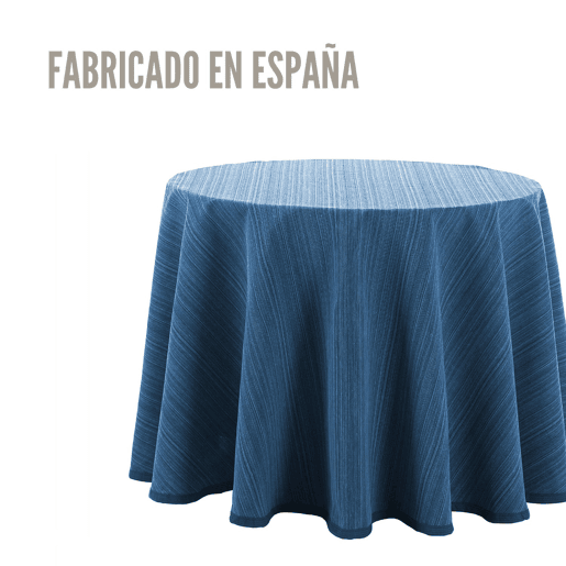 Saia de Mesa Camilla Riby Redondo 110cm Azul Donegal Collections