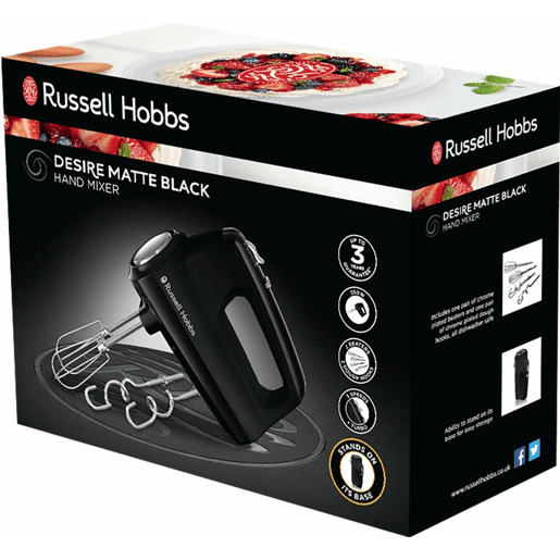 Batedora de Mão Russell Hobbs 24672-56 Preto 350 W