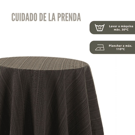 Saia de Mesa Camilla Riby Redondo 60cm Chocolate Donegal Collections