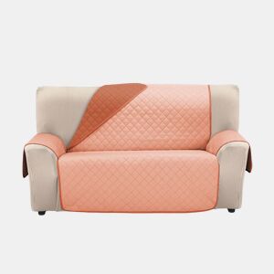 Capa reversível acolchoada para sofá de 4 lugares PLUS Donegal Collections Nina Coral  Teja