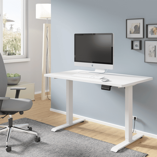 Secretária eléctrica 120 cm Ergo Branco