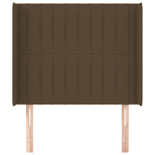 vidaXL Cabeceira cama c abas tecido 83x16x118128 cm castanho-escuro vidaXL Cabeceira cama c abas tecido 83x16x118128 cm castanho-escuro