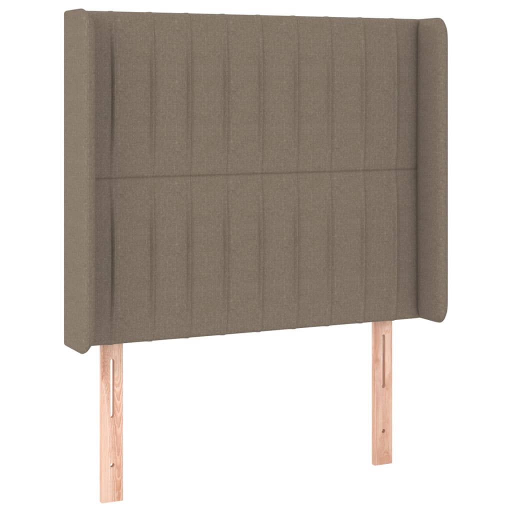 vidaxl cabecero con orejas de tela gris taupe 103x16x118128 cm