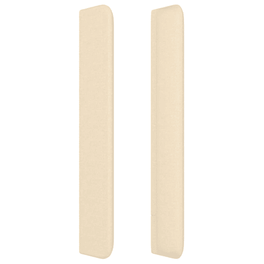 vidaXL Cabeceira de cama c abas tecido 203x16x118128 cm creme vidaXL Cabeceira de cama c abas tecido 203x16x118128 cm creme