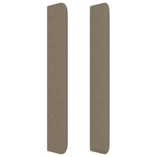 vidaXL Cabeceira cama abas tecido 203x16x118128 cm cinza-acastanhado vidaXL Cabeceira cama abas tecido 203x16x118128 cm cinza-acastanhado
