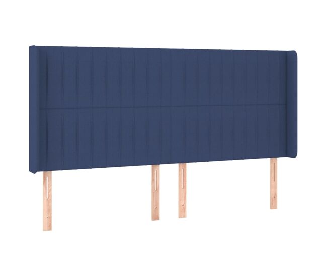 Vidaxl cabecero con orejas de tela azul 163x16x118/128 cm