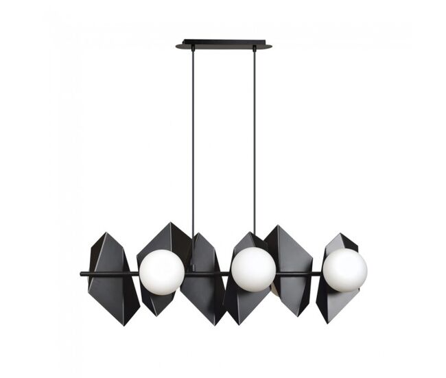 Regleta de techo escena negro 6 luces marca wonderlamp