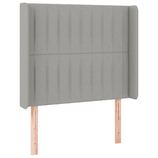 vidaXL Cabeceira de cama c abas tecido 83x16x118128cm cinzento-claro vidaXL Cabeceira de cama c abas tecido 83x16x118128cm cinzento-claro