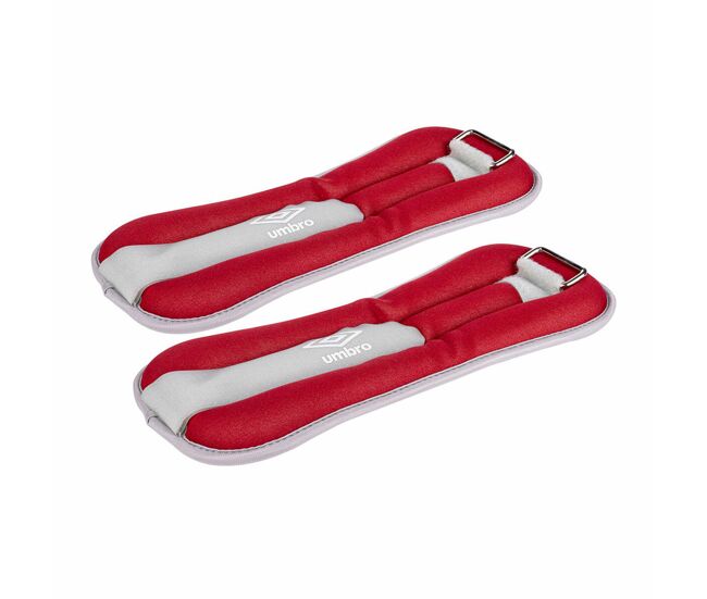 Pesas para tobillos umbro 1 kg rojo 2 unidades