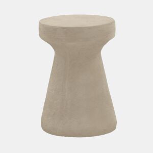 Mesa de apoio de cimento poliresina cor de areia