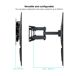 Soporte de TV TooQ LP7846TNB 32''70'' inclinable y pivotable Soporte de TV TooQ LP7846TNB 32''70'' inclinable y pivotable Negro
