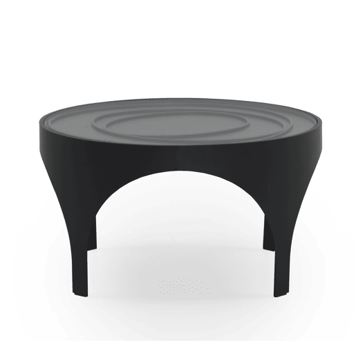 Mesa de centro de metal preto com vidro Mesa de centro de metal preto com vidro