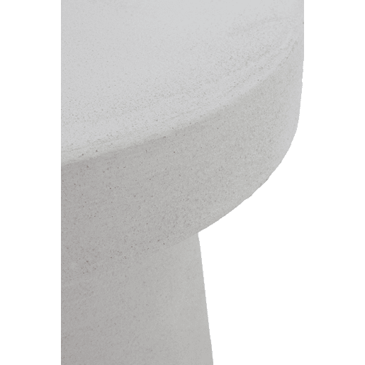 Mesa de centro em cimento branco de poliresina Mesa de centro em cimento branco de poliresina