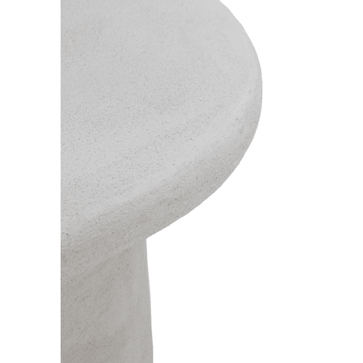 Mesa de centro em cimento branco de poliresina Mesa de centro em cimento branco de poliresina