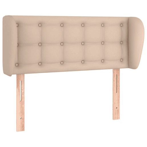 vidaXL Cabeceira cama abas couro artificial 83x23x7888 cm cappuccino