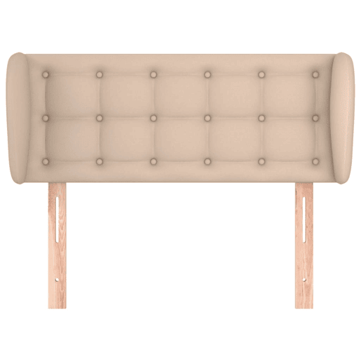 vidaXL Cabeceira cama abas couro artificial 83x23x7888 cm cappuccino