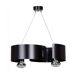 Lámpara colgante Bisón (2 luces) Metal Moderno Lámpara colgante Bisón (2 luces) Metal Moderno Negro