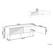 Beliani Mueble TV DALCROSS Beliani Mueble TV DALCROSS Negro/ Madera