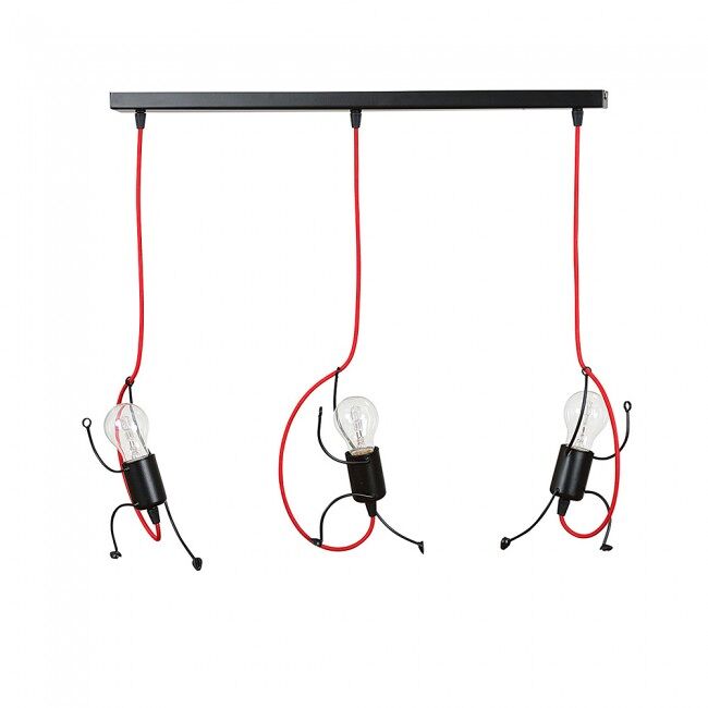 Regleta de techo infantil mime negro 3 luces marca wonderlamp