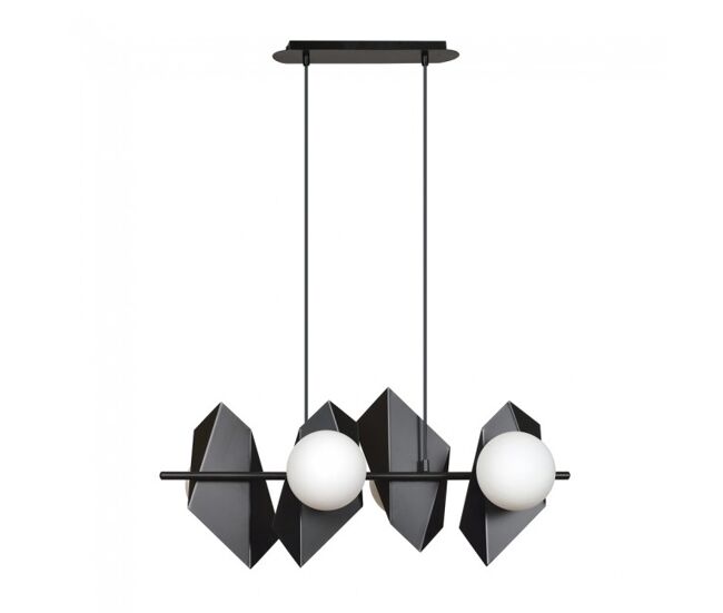 Regleta de techo escena negro 4 luces marca wonderlamp