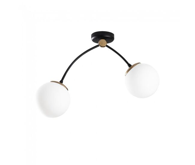 Plafón de techo mosoma 2 luces marca wonderlamp