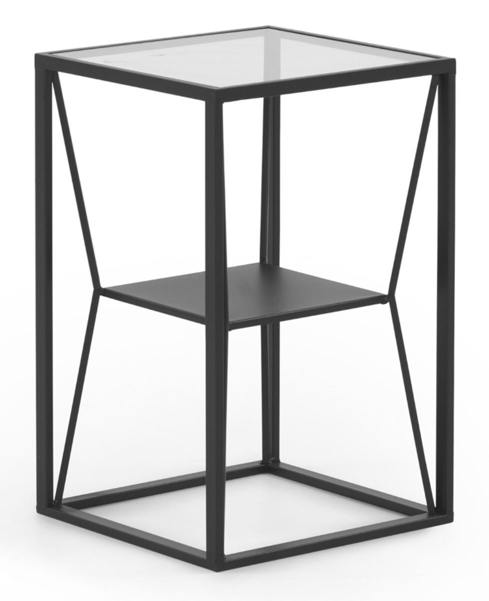 Mesa auxiliar metalica negra