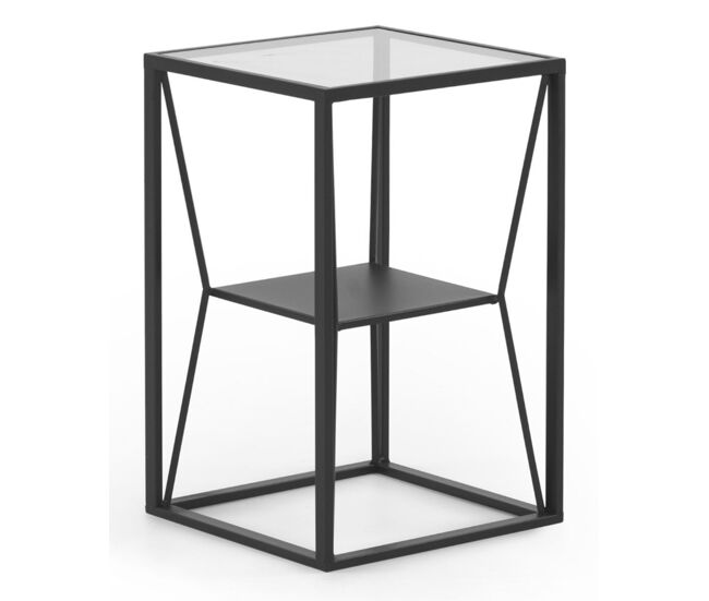 Mesa auxiliar metalica negra