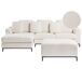 Beliani Sofá esquinero Bouclé OSLO Beliani Sofá esquinero Bouclé OSLO Blanco