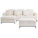 Beliani Sofá esquinero Bouclé OSLO Beliani Sofá esquinero Bouclé OSLO Blanco