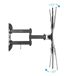 Soporte de TV TooQ LP6055TNB 23''55'' inclinable y pivotable Soporte de TV TooQ LP6055TNB 23''55'' inclinable y pivotable Negro
