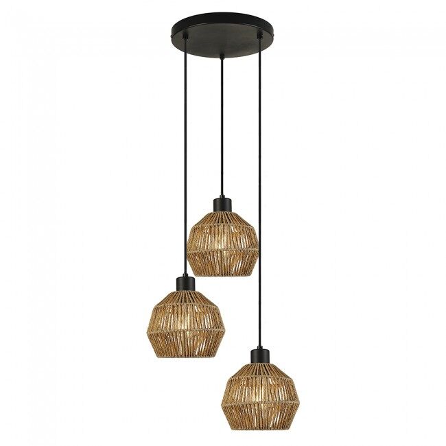 Lámpara colgante krabi 3 luces marca cristalrecord