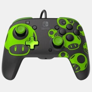 Comando PDP Rematch Gamepad 1Up Preto Verde Nintendo Switch