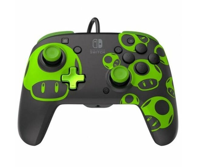 Mando pdp rematch gamepad 1up negro verde nintendo switch