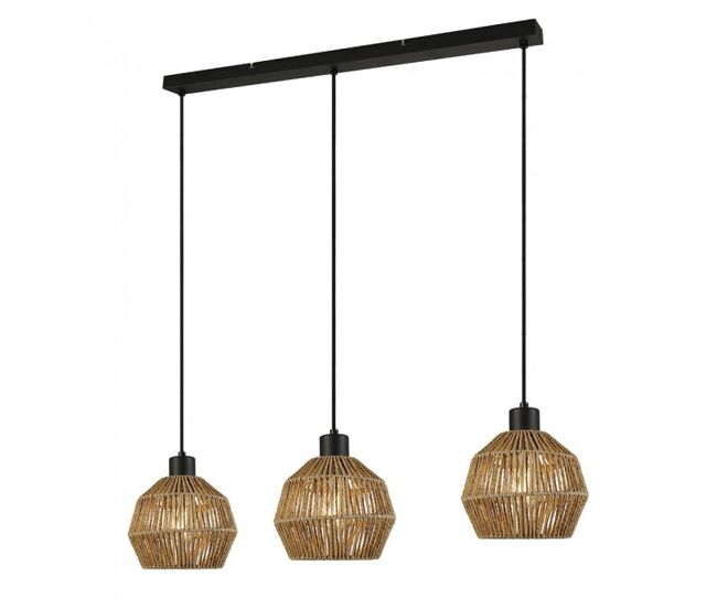 Lámpara colgante krabi ii 3 luces marca cristalrecord