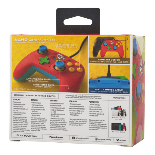 Comando Gaming Powera NANO Multicolor Nintendo Switch