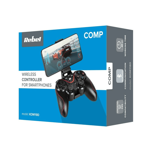 Gamepad Bluetooth para Smartphone Rebel KOM1180
