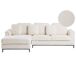 Beliani Sofá esquinero Bouclé OSLO Beliani Sofá esquinero Bouclé OSLO Blanco