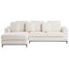 Beliani Sofá esquinero Bouclé OSLO Beliani Sofá esquinero Bouclé OSLO Blanco