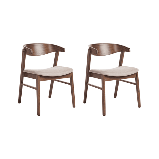 Conjunto de 2 cadeiras de jantar LILLY Creme