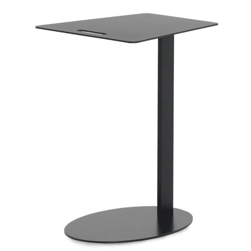 Mesa de apoio em metal preto
