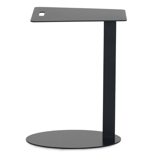 Mesa de apoio em metal preto