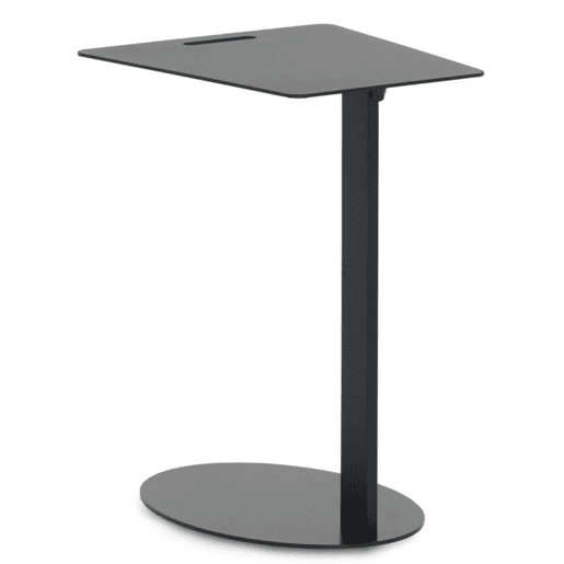 Mesa de apoio em metal preto