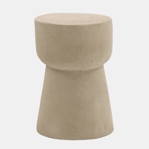 Mesa de apoio de cimento de poliresina cor de areia