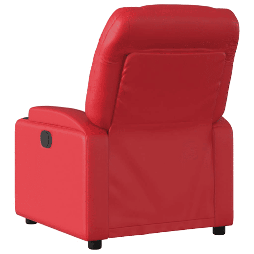 vidaXL Poltrona de massagens reclinável couro artificial vermelho vidaXL Poltrona de massagens reclinável couro artificial vermelho