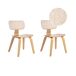 Beliani Silla de comedor LUCINDA Beliani Silla de comedor LUCINDA Madera Clara