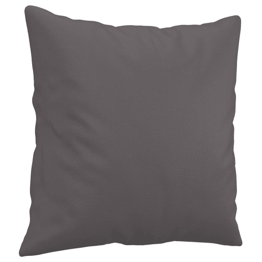 vidaXL Sofá 2 lugares + almofadas decorativas 140cm couro artif. cinza vidaXL Sofá 2 lugares + almofadas decorativas 140cm couro artif. cinza